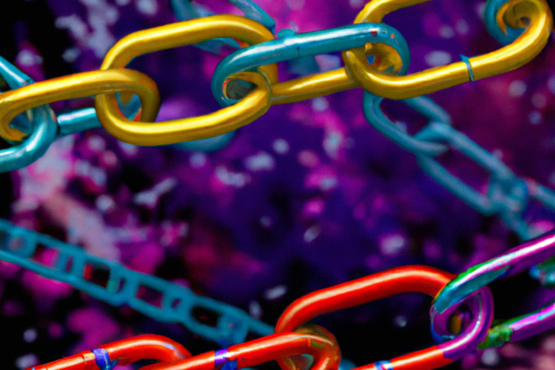 colorful chain links